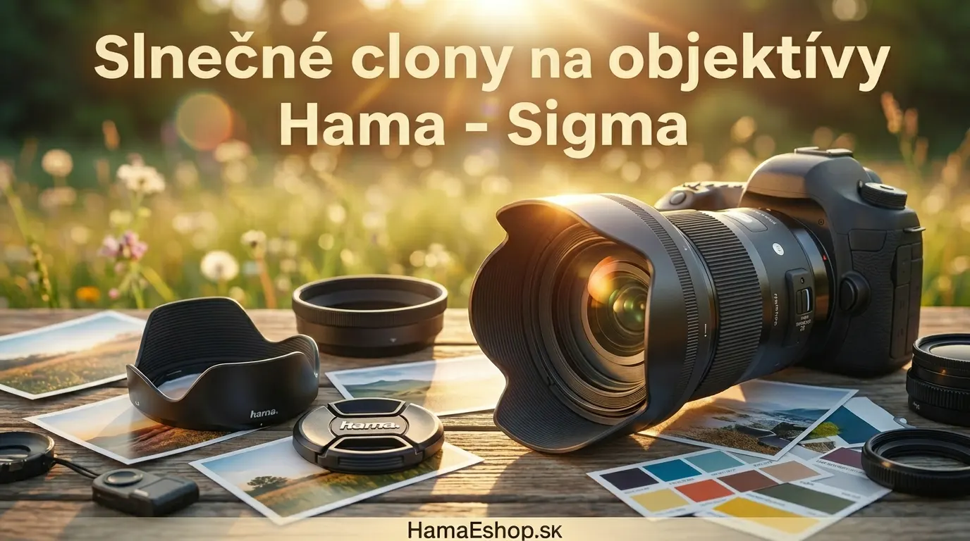 Slnečné clony na objektívy Hama a Sigma